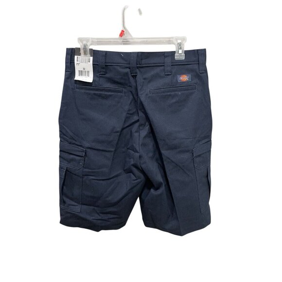 NEW Dickies Men's Size 32 Cargo Shorts Navy Blue Work Wear Casual Relaxed Fit - Picture 2 of 2